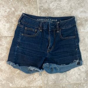 American Eagle High Rise Denim Shorts